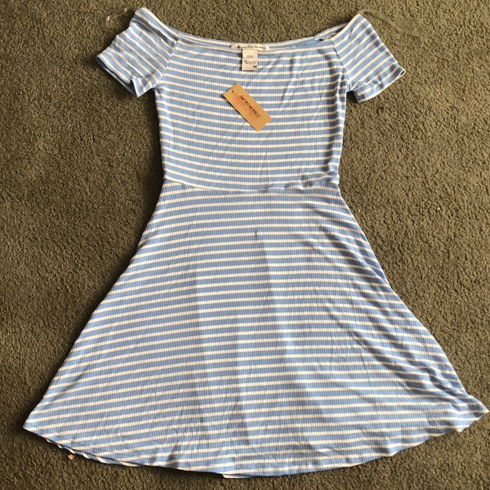 NWT off the shoulder striped dress